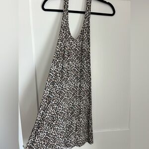 American Eagle Cheetah Ribbed Dress